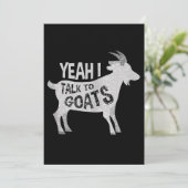 ヤギ愛好家ヤギのジョークのギフト セーブザデート (スタンド正面)
