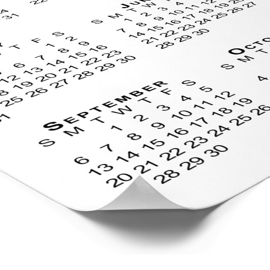 ヤギ感動的写真テンプレート2026カレンダー ポスター (角)