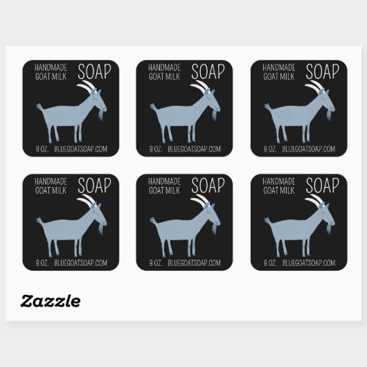 ヤギ手作りギフトソープロションチーズカスタムズ スクエアシール (シート)