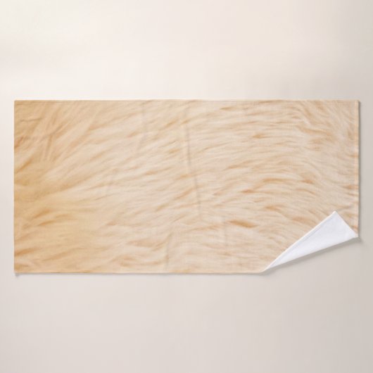 ヤギ毛皮動物のテクスチャ バスタオル (バスタオル)