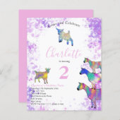 ヤギ水彩女子バースデーパーティー (正面/裏面)