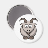 ヤギ淡い色の マグネット (正面/裏面)