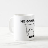 ヤギ無し栄光無し コーヒーマグカップ (正面左)