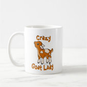 ヤギ熱狂するの女 |トータル™ コーヒーマグカップ (左)