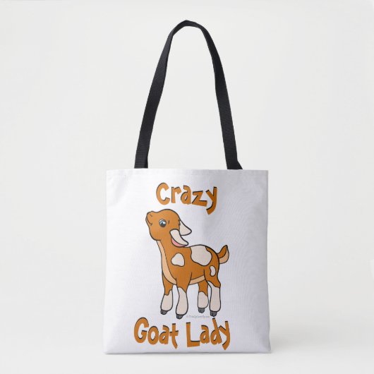 ヤギ熱狂するの女 |トータル™ トートバッグ (正面)