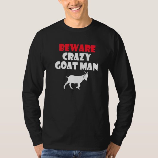 ヤギ熱狂するヤギに用心 Tシャツ (正面)