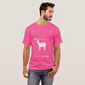 ヤギ熱狂するレディーヤギおもしろいアツラバー農家 Tシャツ (正面フル)