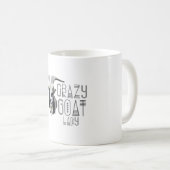 ヤギ熱狂するレディ コーヒーマグカップ (正面右)
