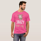 ヤギ熱狂するレディ Tシャツ (正面フル)