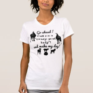 ヤギ熱狂する好きのヤギがシルエット Tシャツ