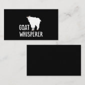 ヤギ白人ヤおもしろいギ農場Tシャツペットヤギ 名刺 (正面/裏面)