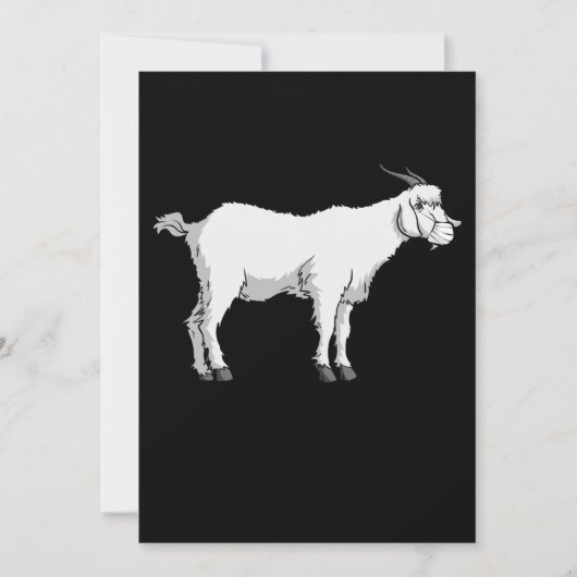 ヤギ着用医療顔マスク シーズンカード (正面)