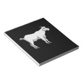 ヤギ着用医療顔マスク ノートパッド (アングル)