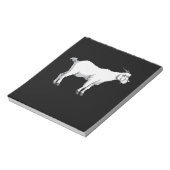 ヤギ着用医療顔マスク ノートパッド (回転)