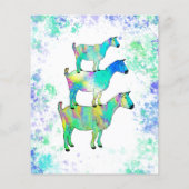 ヤギ第5誕生日フォトグリーンブルー予算 チラシ (裏面)