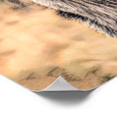 ヤギ素朴ヴィンテージカントリーファーム動物 ポスター (角)