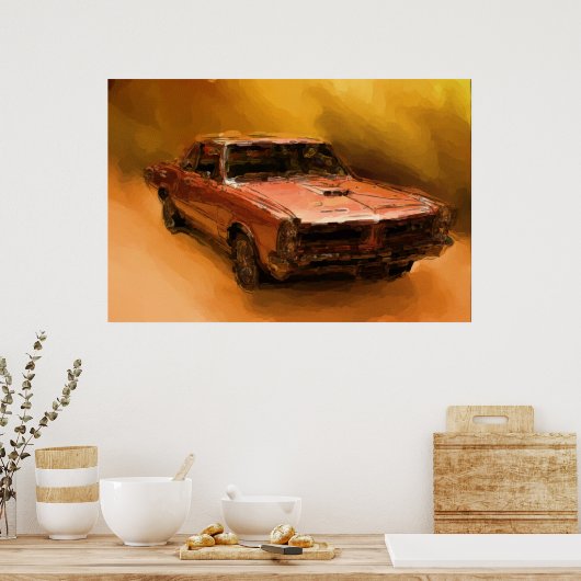 ヤギ絵画の ポスター (キッチン)