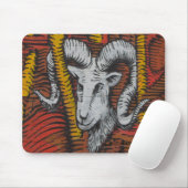 ヤギ羊ラムの年グラフィティ マウスパッド (マウス)