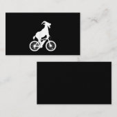 ヤギ自転車ライダーヤギおもしろい恋人グラフィック 名刺 (正面/裏面)