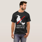 ヤギ話のミームに行くなおもしろいい Tシャツ (正面フル)