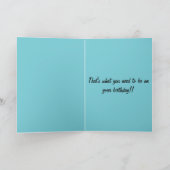 ヤギ誕生日カード カード (内部)