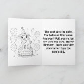 ヤギ誕生日サプライズおもしろい- & Witty カード (内部)