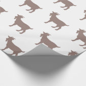 ヤギ農場のシルエット ラッピングペーパー (角)