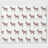 ヤギ農場のシルエット ラッピングペーパー (フラット)