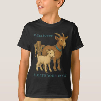 ヤギ農場の動物が浮かぶもの _1  Tシャツ