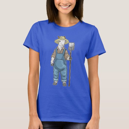 ヤギ農家のシャベル農場 Tシャツ (正面)