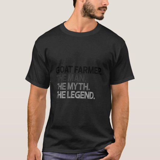 ヤギ農家の神話 伝説 Tシャツ (正面)