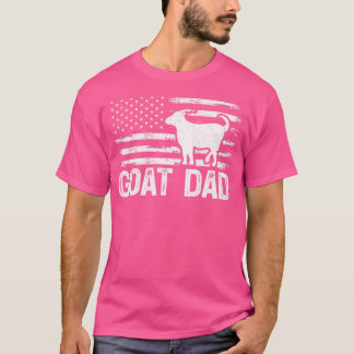 ヤギ農家アメリカンフラッグヤギパパ Tシャツ