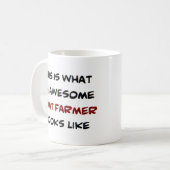 ヤギ農家素晴らし、 コーヒーマグカップ (正面左)