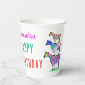 ヤギ農畜生誕生会 紙コップ (裏面)