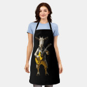 ヤギ遊のギターヤギミュージシャンギタリスト・マルキ エプロン (着用した状態)