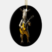 ヤギ遊のギターヤギミュージシャンギタリスト・マルキ セラミックオーナメント (右)