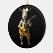 ヤギ遊のギターヤギミュージシャンギタリスト・マルキ セラミックオーナメント (左)