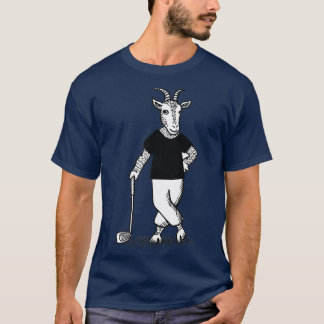 ヤギ遊ズのゴおもしろいルフ動物ゴルファーGolf Club La Tシャツ