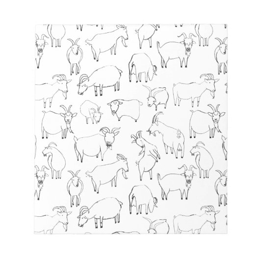 ヤギ遊ズ – 透明 ノートパッド (正面)