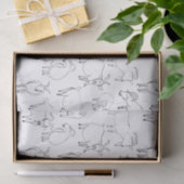 ヤギ遊ズ – 透明(独自のものを選択) 薄葉紙 (ギフト)