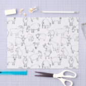 ヤギ遊ズ – 透明(独自のものを選択) 薄葉紙 (クラフト)