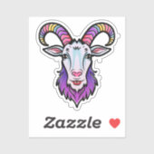 ヤギ頭 シール (シート)