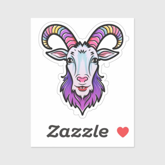 ヤギ頭 シール (シート)