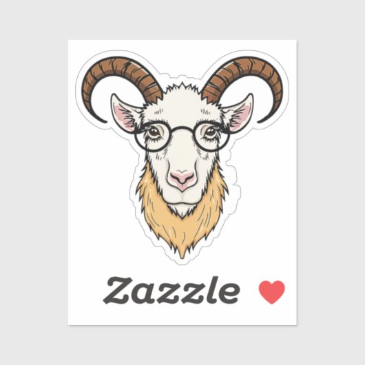 ヤギ頭 シール (シート)