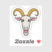 ヤギ頭 シール (シート)