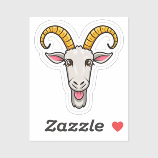 ヤギ頭 シール (シート)