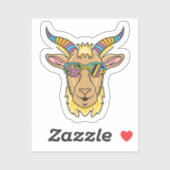 ヤギ頭 シール (シート)