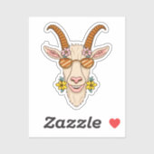 ヤギ頭 シール (シート)