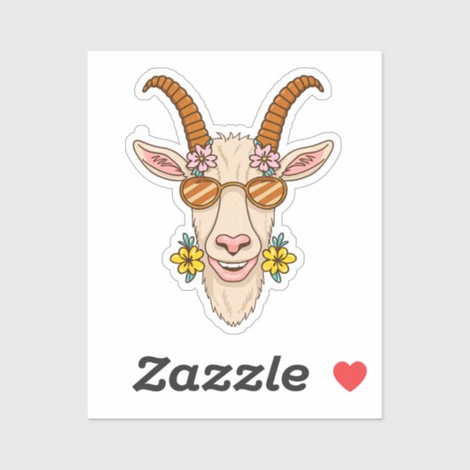 ヤギ頭 シール (シート)