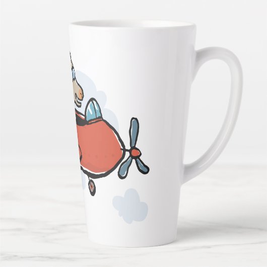 ヤギ飛んでいる カフェラテマグ (右)